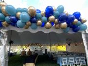 Garland on Tent Entrance
